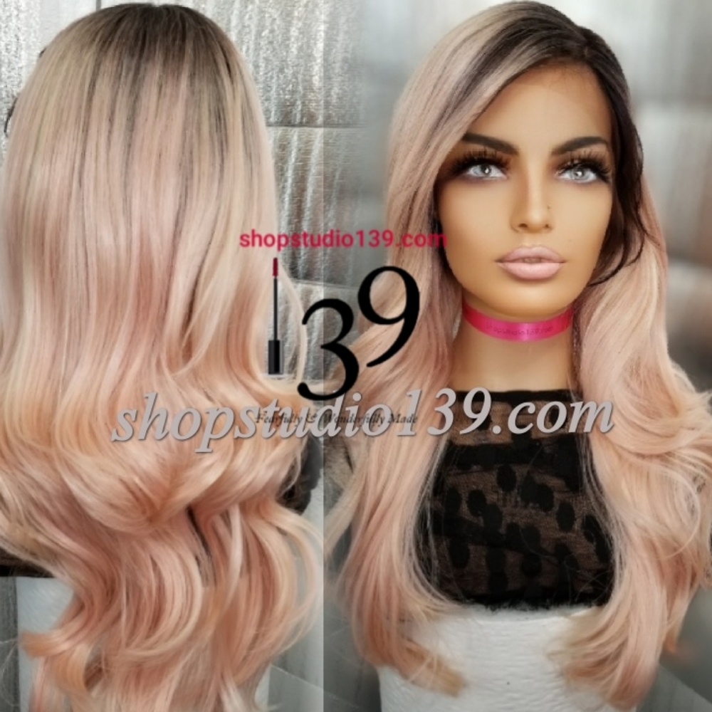 Rosegold human hair lace front wig - Picture 5 of 5